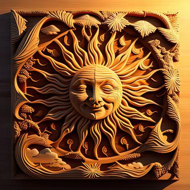 3D model st sun (STL)